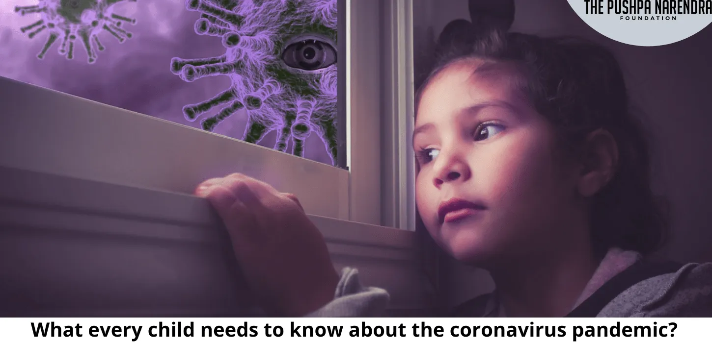 Illustration about explaining the pandemic to children.